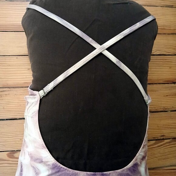 Fiorucci Vintage 1980 Persian Cat Face One Piece Swimsuit Cross Back Straps SzM - Picture 3 of 10